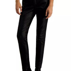 INC International Concepts Women's High-Rise Coated Jeans
